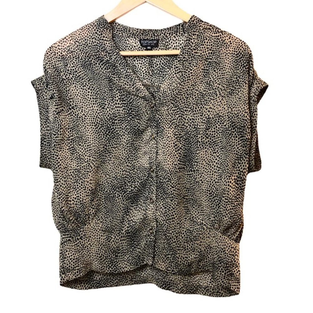 Women's Black and White Blouse